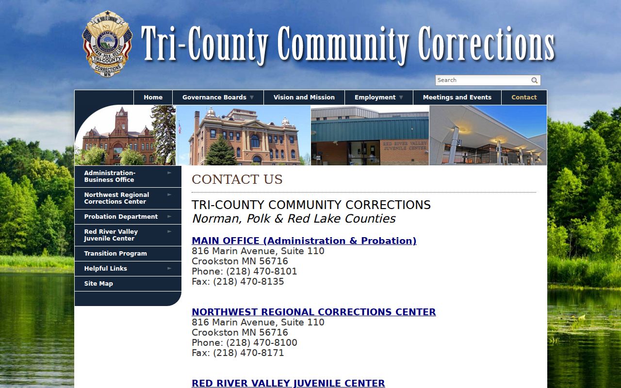 Red Lake County bench warrant search probation satellite office contact page for supervision questions