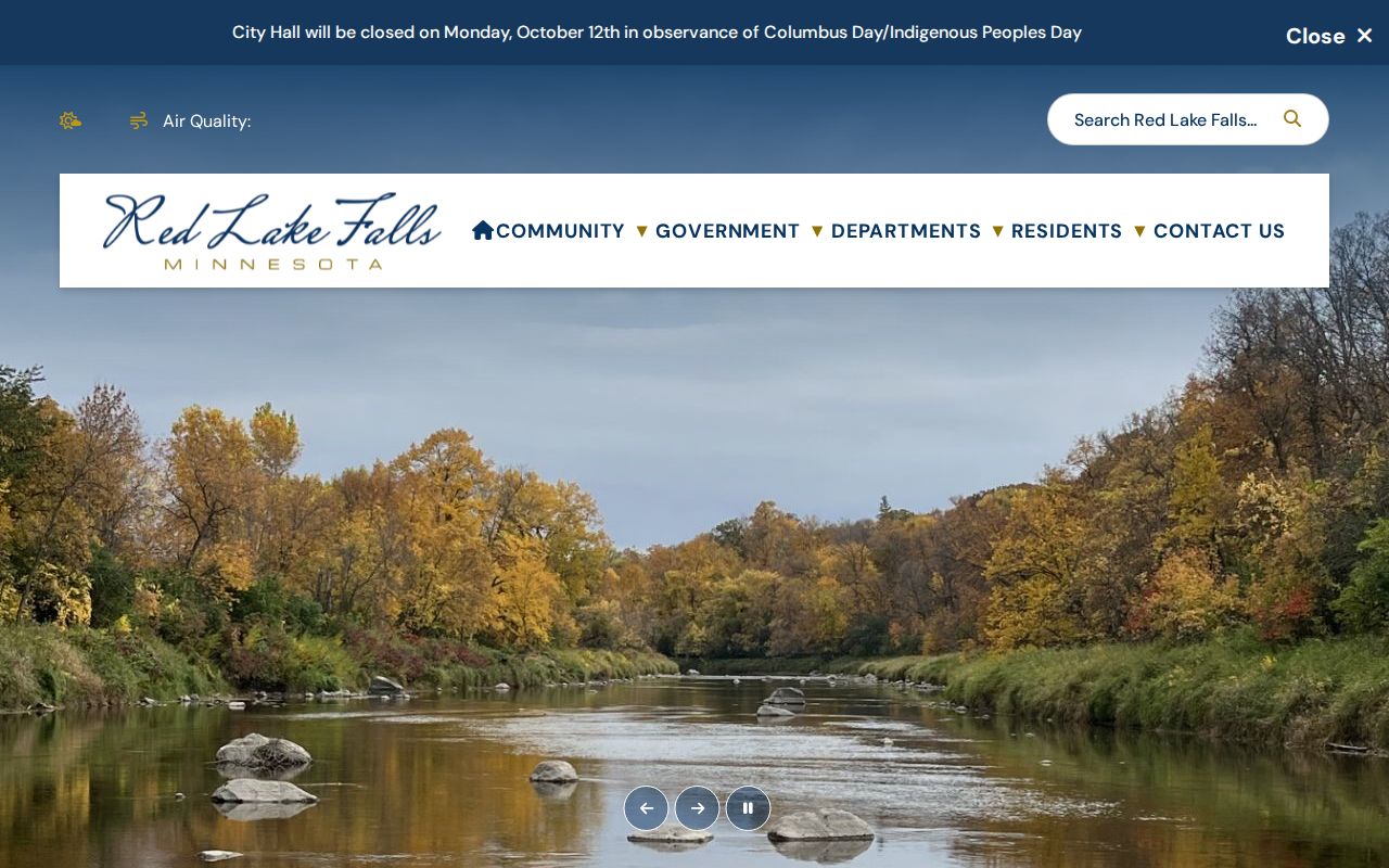 Red Lake Falls warrant search city government page that publishes the municipal code and city contacts